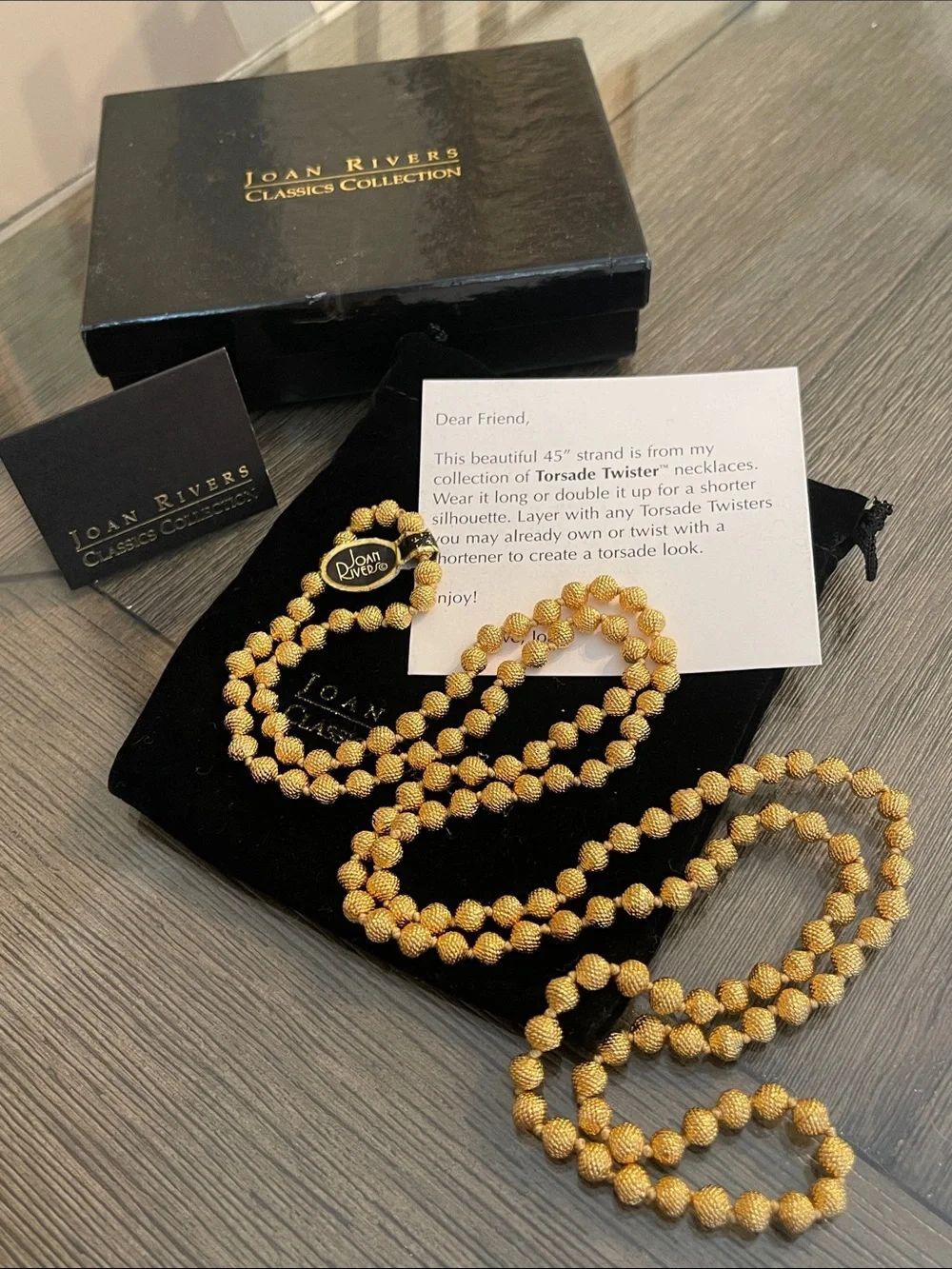 Joan Rivers Classic Collection Torsade Twister Necklace - Gold-tone